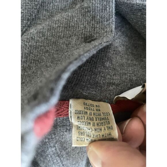 LL Bean‎ Gray Mock Neck Cotton Pullover Long Sleeve Thermal Henley Size XL - Picture 6 of 7
